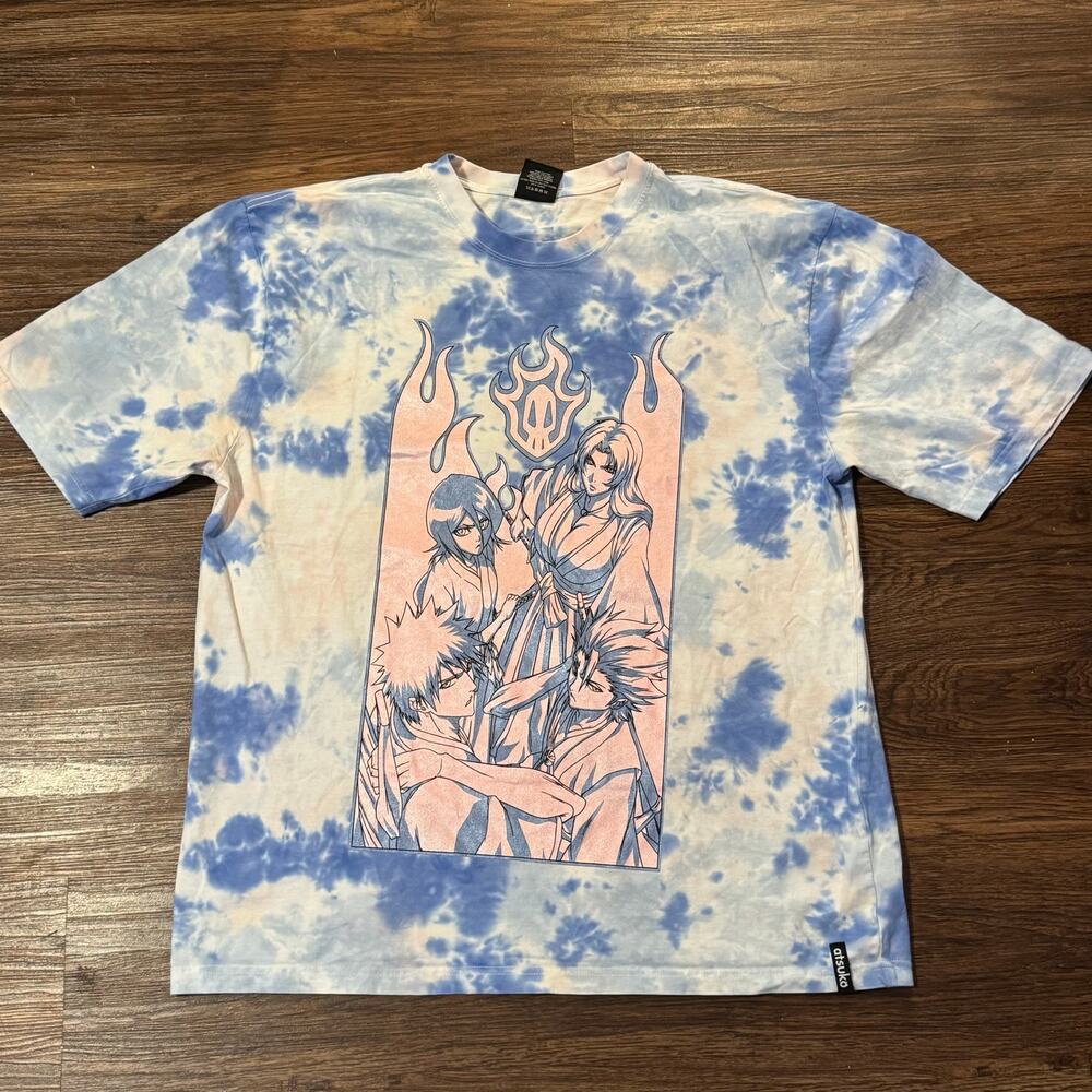 Bleach Anime Tie Dye Graphic T-Shirt Official Licensed Size XL